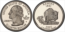 2005-S 25C Kansas PR69DCAM