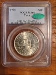 1936 50C York MS66