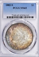 1882-S $1 MS65