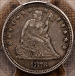 1876 25C AU55