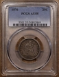 1876 25C AU55