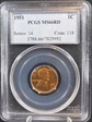 1951 1C MS66RD