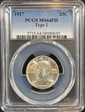 1917 25C Type 2 MS64FH