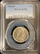 1914-D 25C AU58