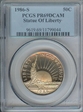 1986-S 50C Statue Of Liberty PR69DCAM