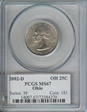 2002-D 25C Ohio MS67