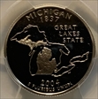 2004-S 25C Michigan Silver PR69DCAM