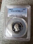 1988-S 25C PR70DCAM