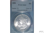 1890 $1 MS63