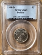 1938-D 5C Buffalo MS65