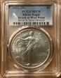 2022-(W) $1 Silver Eagle Struck at West Point MS70
