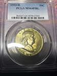1953-D 50C MS64FBL