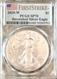 2020-W $1 Burnished Silver Eagle First Strike SP70