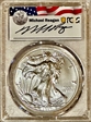2021-(S) $1 Silver Eagle - T1 Emergency Issue Struck at San Francisco FDI Michael Reagan MS70