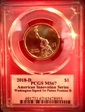 2018-D $1 American Innovation Series  Washington-Signed 1st Patent Position B MS67