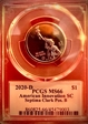 2020-D $1 American Innovation SC Septima Clark Pos. B MS66