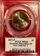 2021-P $1 American Innovation NY  Erie Canal Pos. A MS66