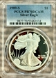 1989-S $1 Silver Eagle PR70DCAM