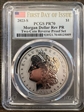 2023-S $1 Morgan Dollar Rev PR  Two-Coin Reverse Proof Set First Day of Issue PR70