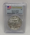 2014 $1 Silver Eagle First Strike MS70