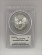 2014-W $1 Burnished Silver Eagle Mercanti Signature SP70