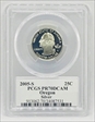 2005-S 25C Oregon Silver PR70DCAM
