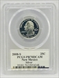 2008-S 25C New Mexico Silver PR70DCAM