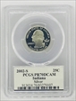 2002-S 25C Indiana Silver PR70DCAM