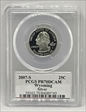 2007-S 25C Wyoming Silver PR70DCAM