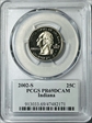 2002-S 25C Indiana PR69DCAM