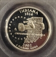 2002-S 25C Indiana Silver PR69DCAM