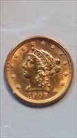 1907 $2.50 MS55 