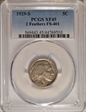 1929-S 5C 2 Feathers FS-401 XF45