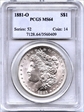 1881-O $1 MS64