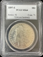 1897-S $1 MS64