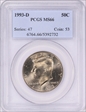 1993-D 50C MS66