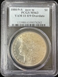 1880/9-S $1 VAM 11, 0/9 Overdate MS63