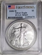 2008-W $1 Burnished Silver Eagle First Strike SP69