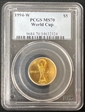 1994-W $5 World Cup MS70