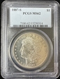 1887-S $1 MS62