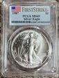 1987 $1 Silver Eagle First Strike MS69