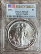 1986 $1 Silver Eagle First Strike MS68