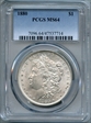 1880 $1 MS64