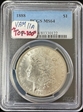 1888 $1 MS64