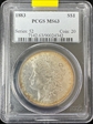 1883 $1 MS63