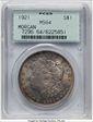 1921 $1 Morgan MS64