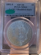 1891-S $1 VAM 3 Doubled Stars MS64