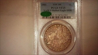 1901 $1 VAM 3, Shifted Eagle, DDR VF25