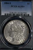 1884-S $1 AU55+ 
