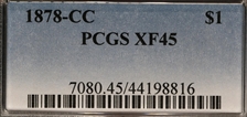 1878-CC $1 XF45